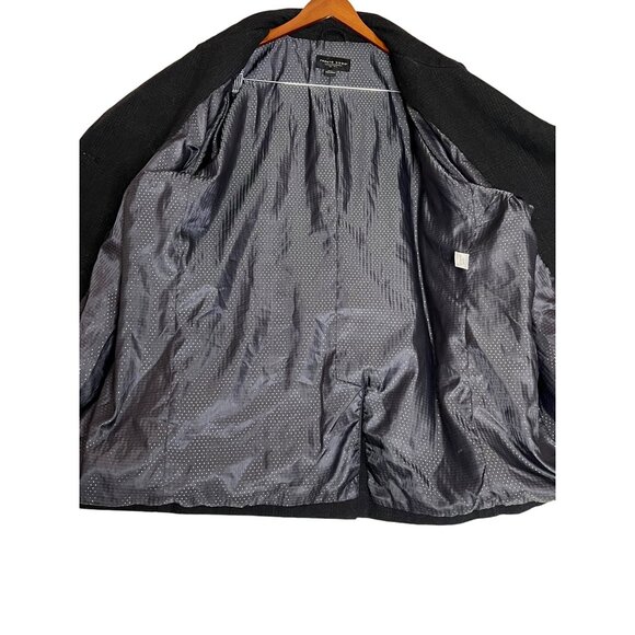 Pronto Uomo Double-Breasted Wool-Blend Peacoat 5XL Charcoal Goth - Picture 10 of 16